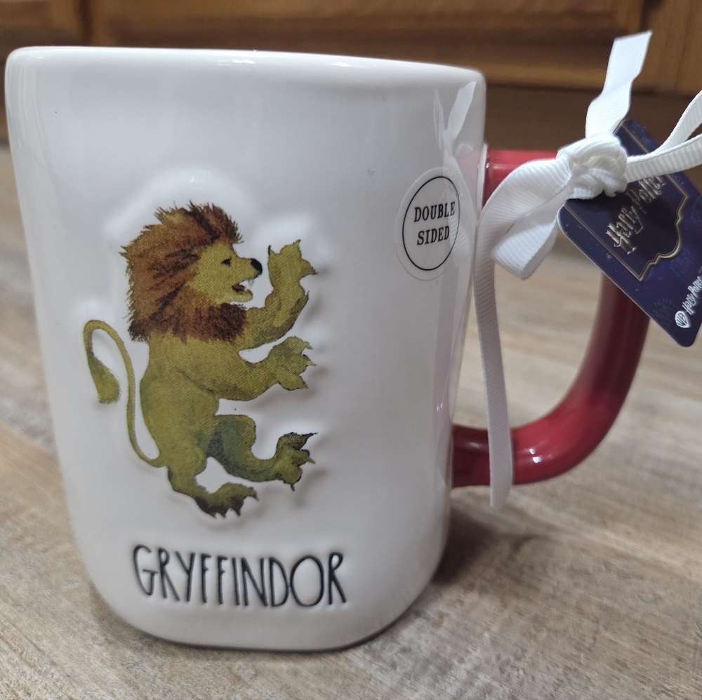 Rae Dunn Harry Potter Gryffindor Double Sided Mug with Red Handle